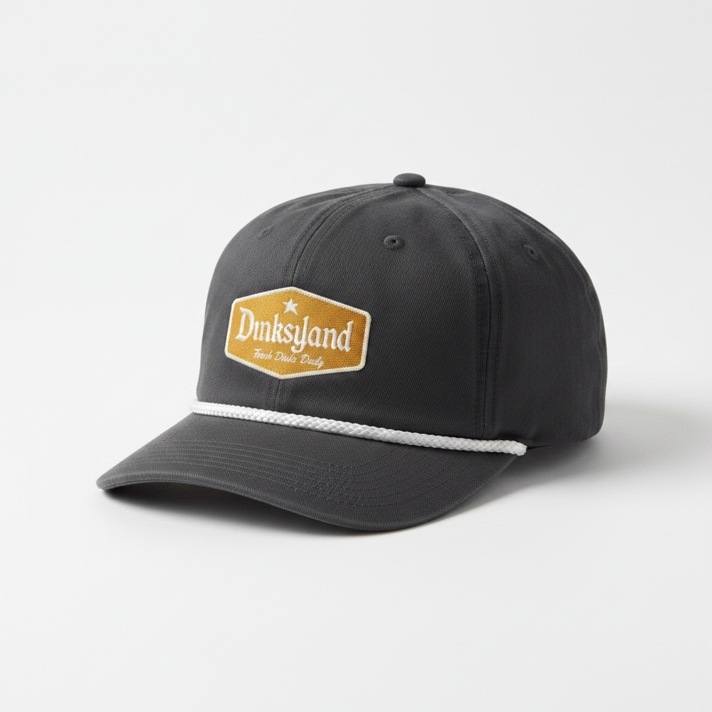 3rd Shot Drop - Charcoal - gold/cream patch